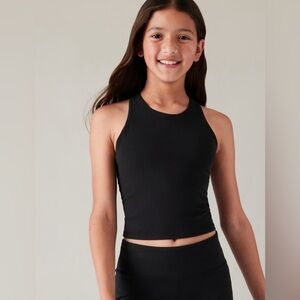 NWT Athleta Girl Long Distance Black Bra Size XL/14.